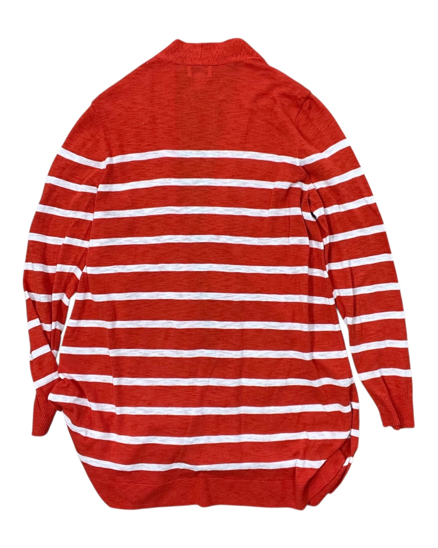 Cardigan By Old Navy In Orange & White, Size:L