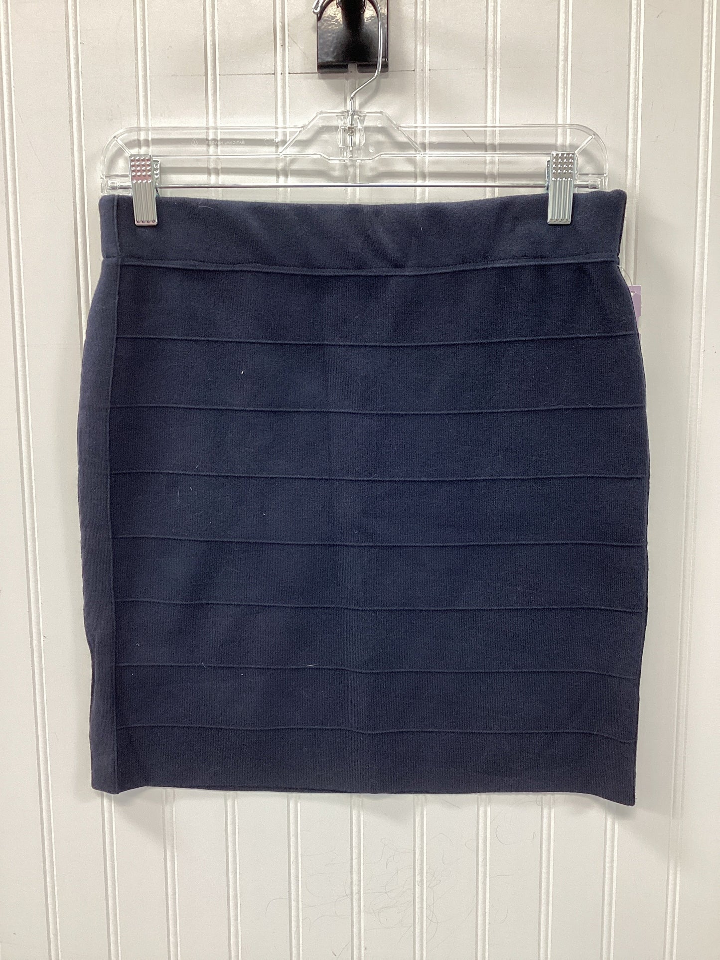 Skirt Midi By Ann Taylor In Navy, Size:Mp