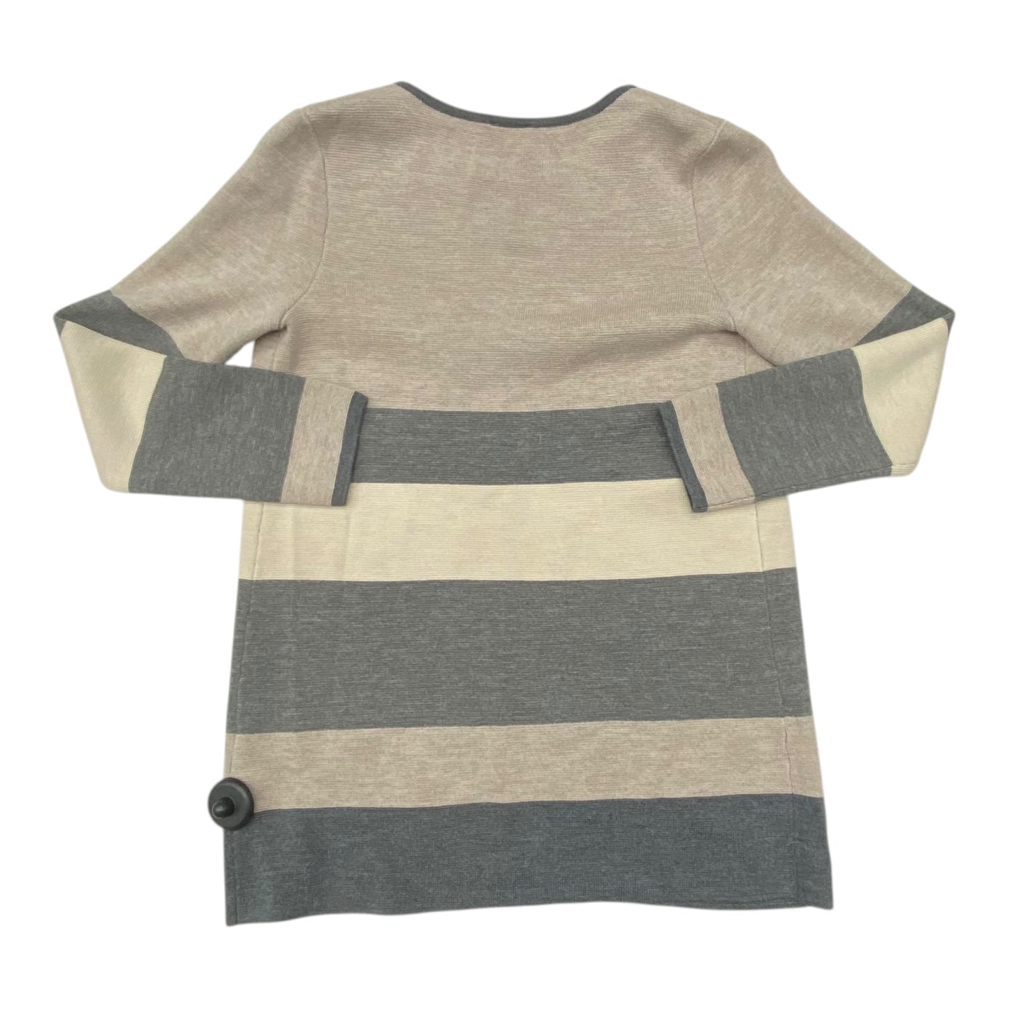 Sweater Cardigan By Talbots In Striped Pattern, Size:Sp