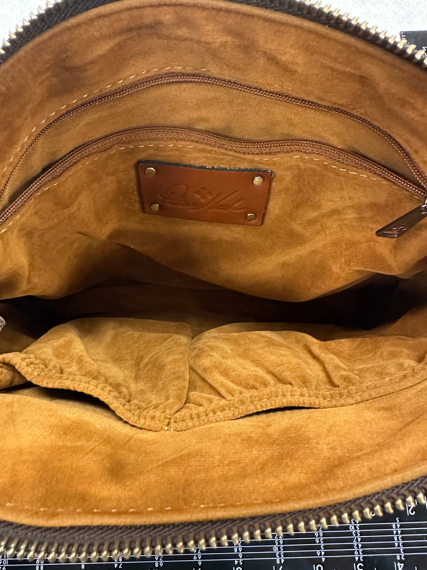 Crossbody Designer By Patricia Nash In Brown, Size:Medium