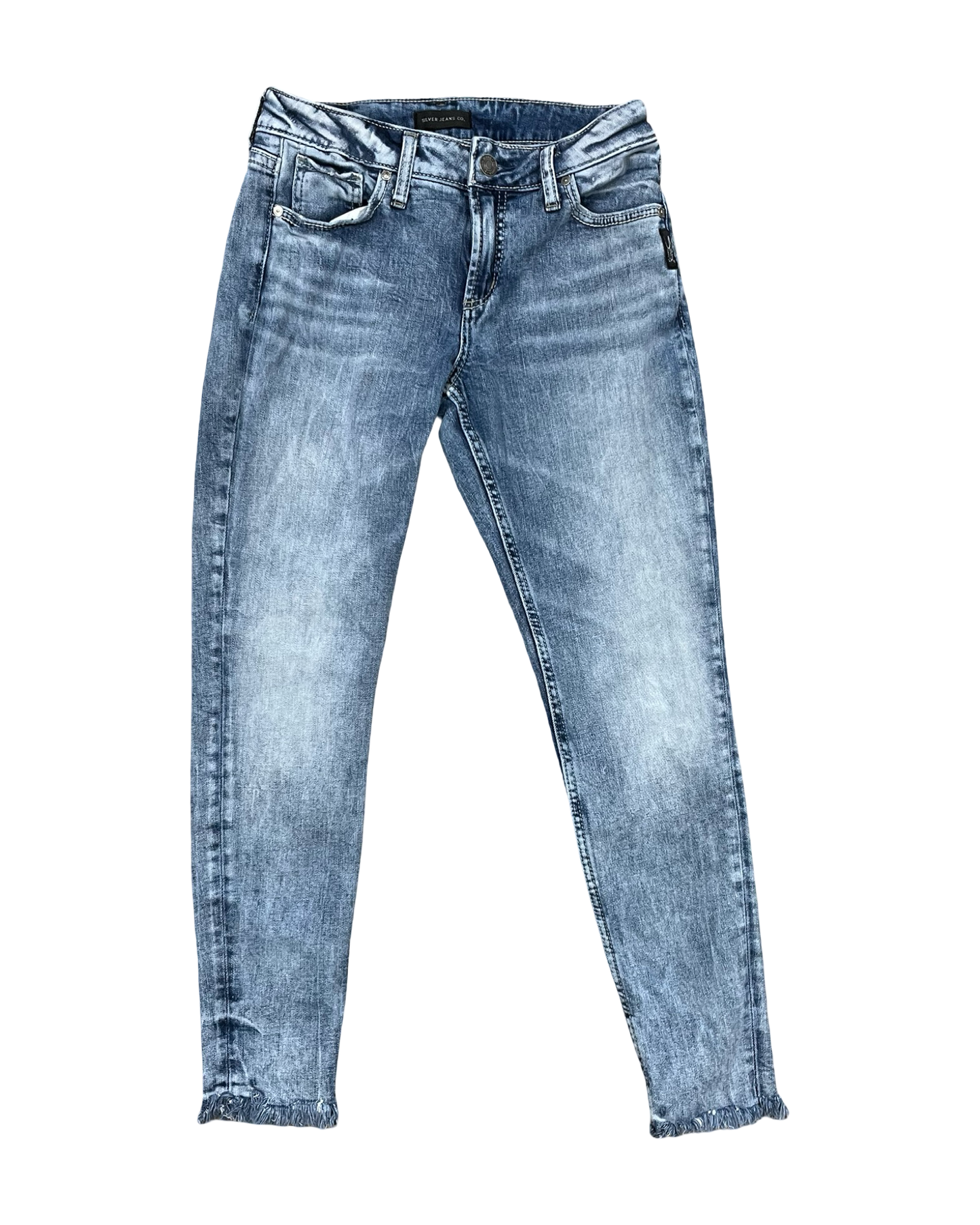Jeans Skinny By Silver In Blue Denim, Size:2