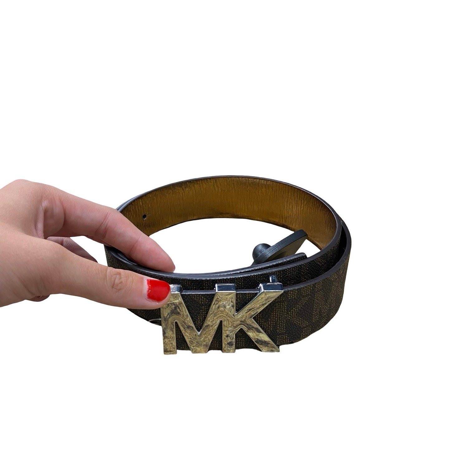 Belt Designer By Michael Kors In Brown