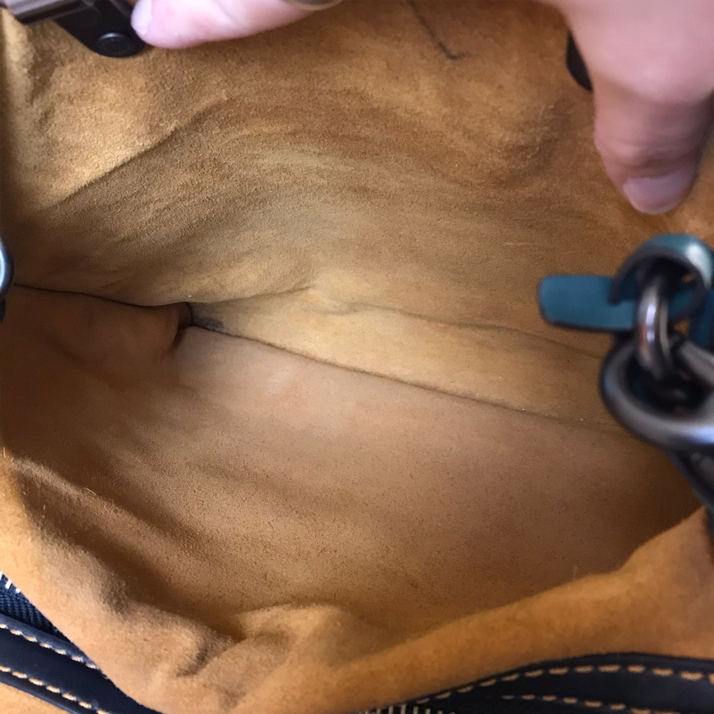 Handbag Designer By Coach In Green, Size:Large