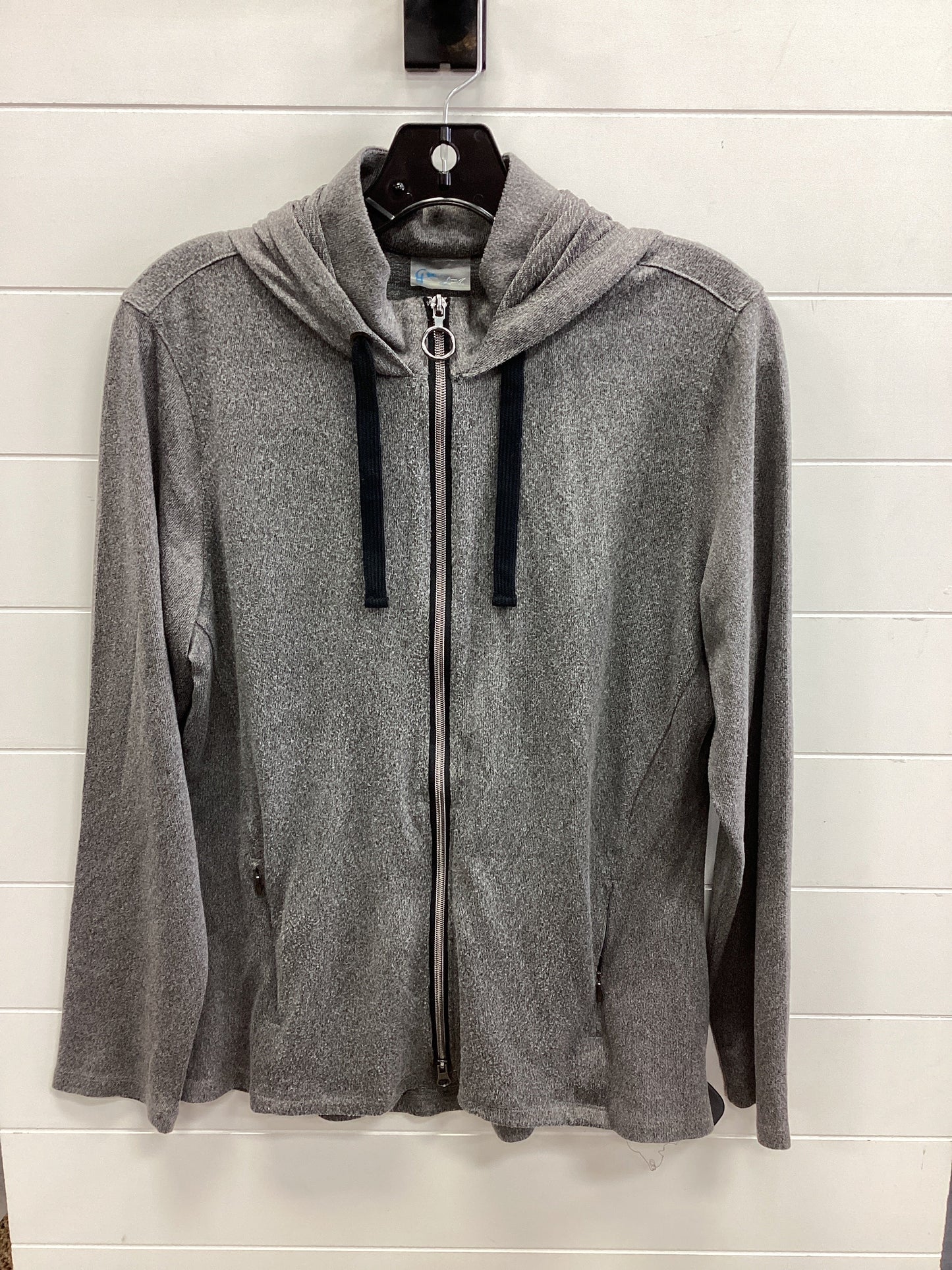 Athletic Top Ls Hoodie By Cmc In Grey, Size:L