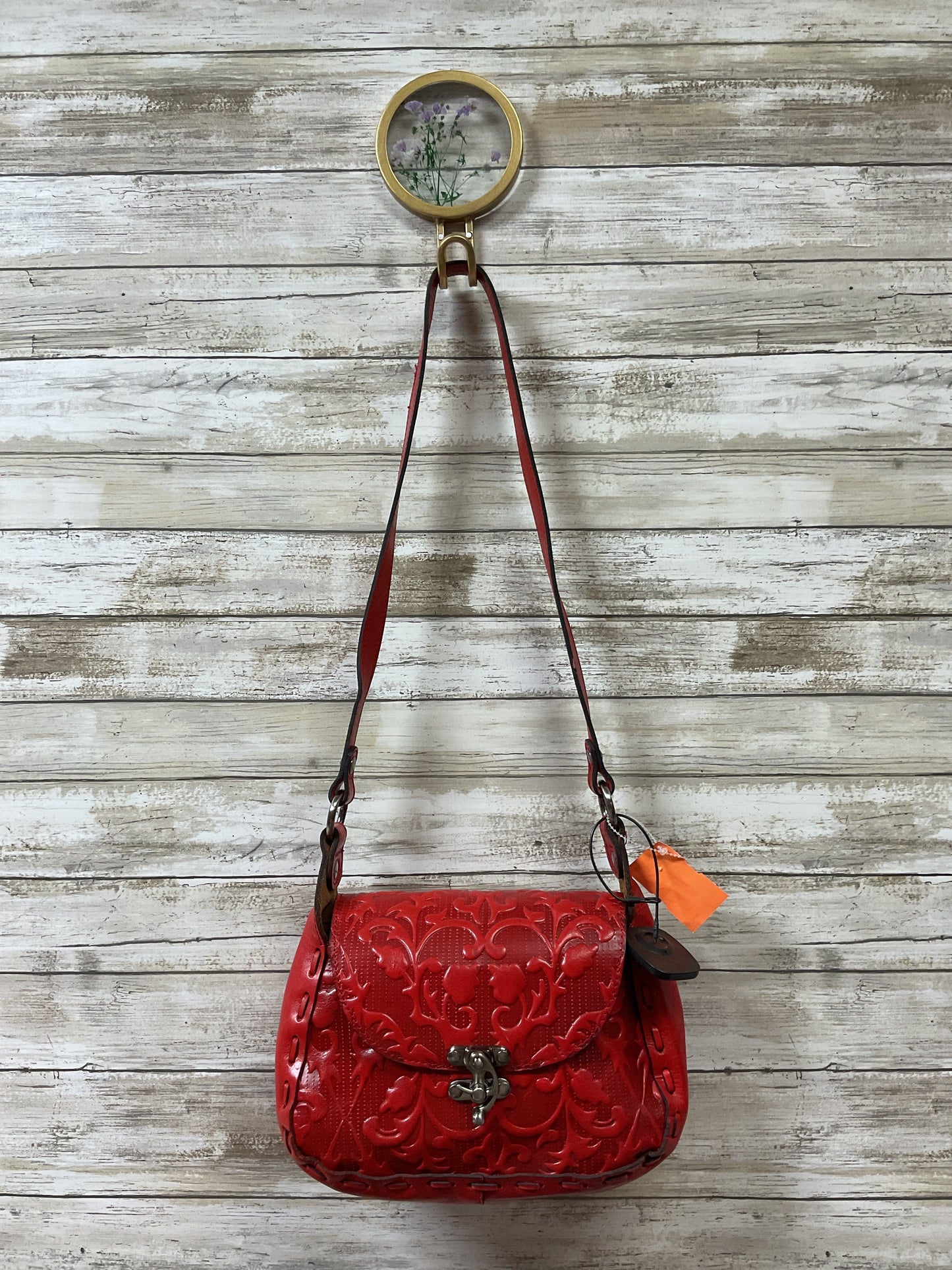 Crossbody Designer By Patricia Nash In Red, Size:Small
