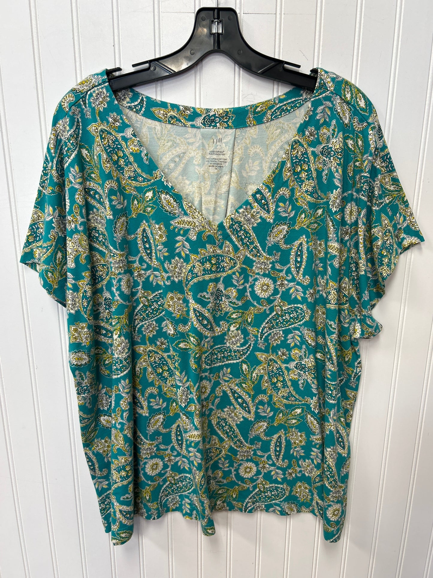 Top Ss By J. Jill In Green, Size:2X