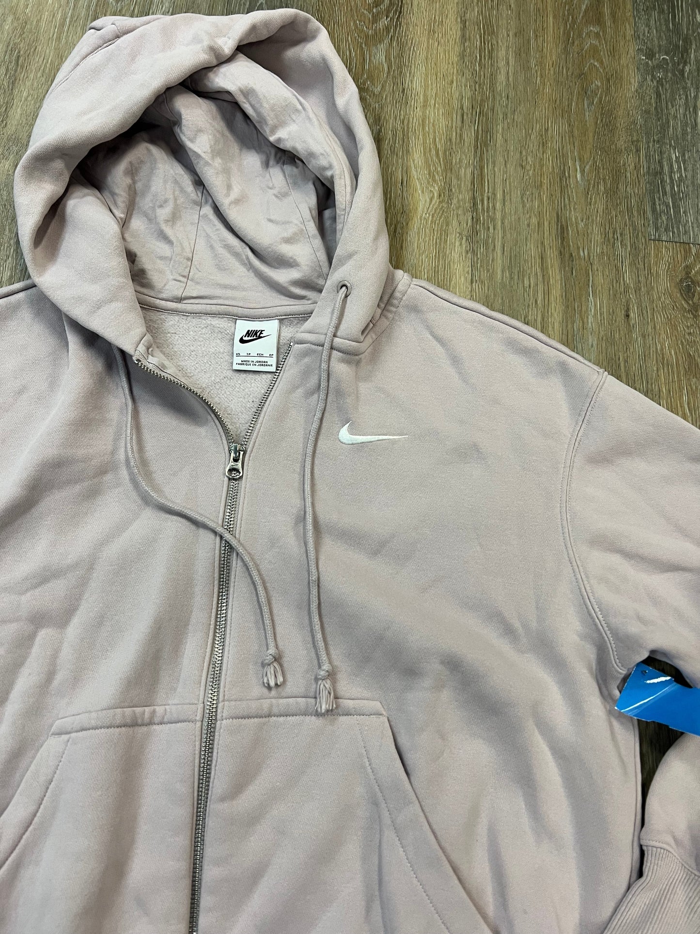 Athletic Sweatshirt Hoodie By Nike Apparel In Mauve, Size: Xs