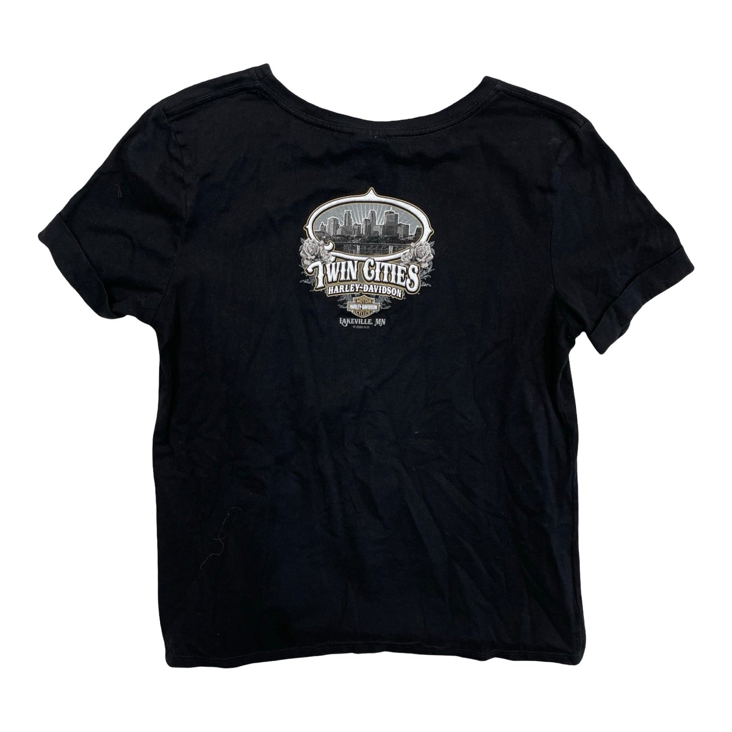 Top Ss Basic By Harley Davidson In Black & White, Size:M