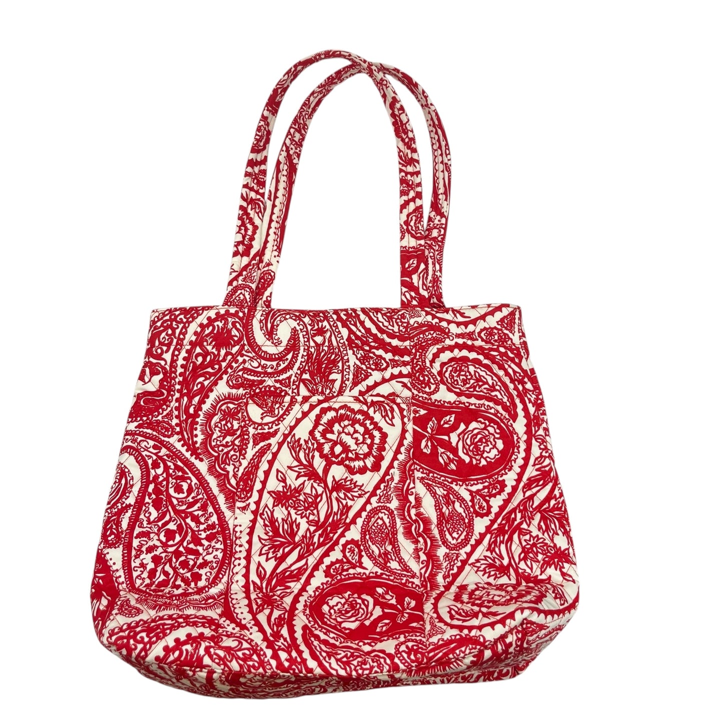 Tote By Vera Bradley In Red & White, Size:Medium