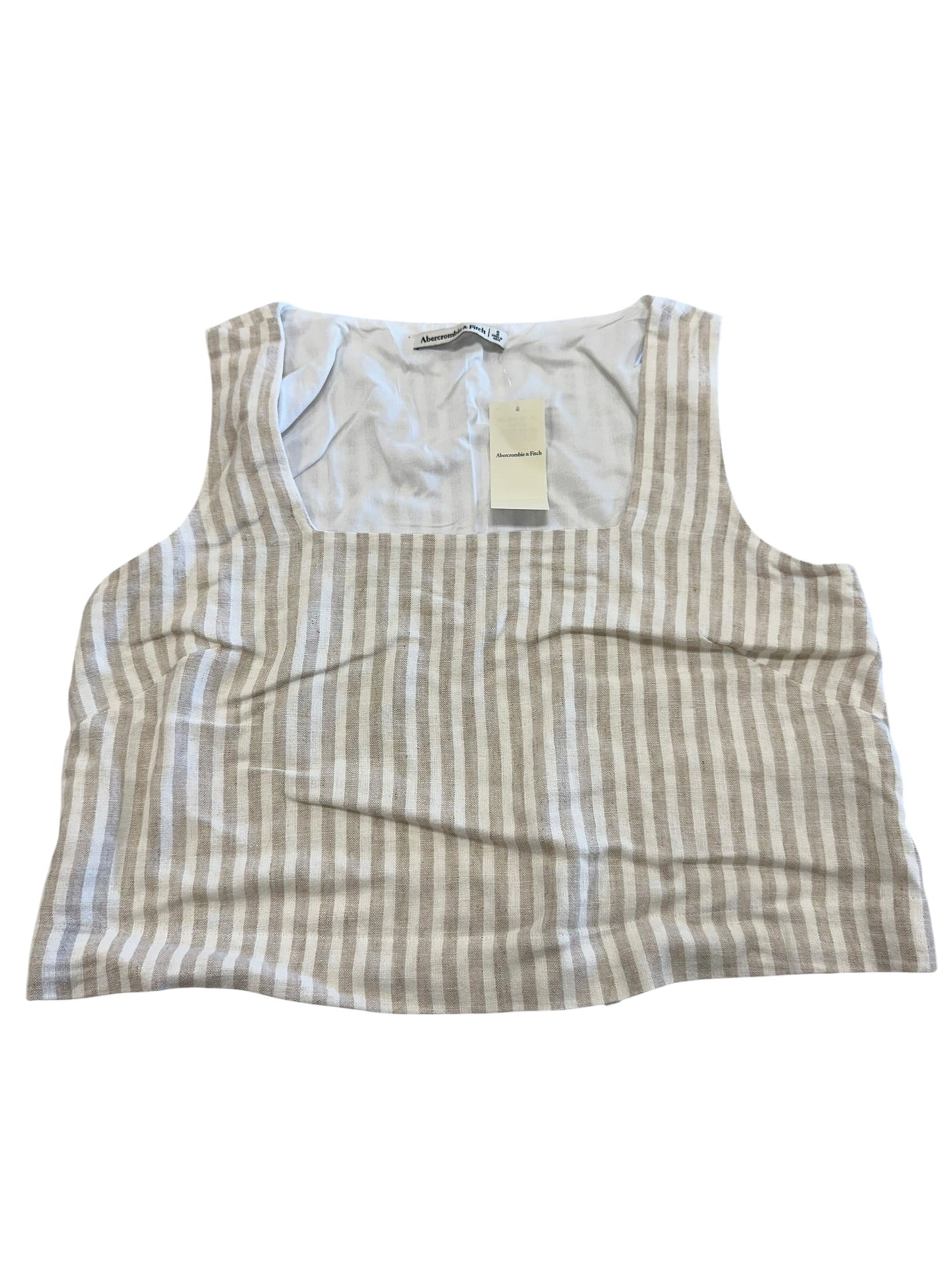 Top Sleeveless By Abercrombie And Fitch In Striped Pattern, Size:S