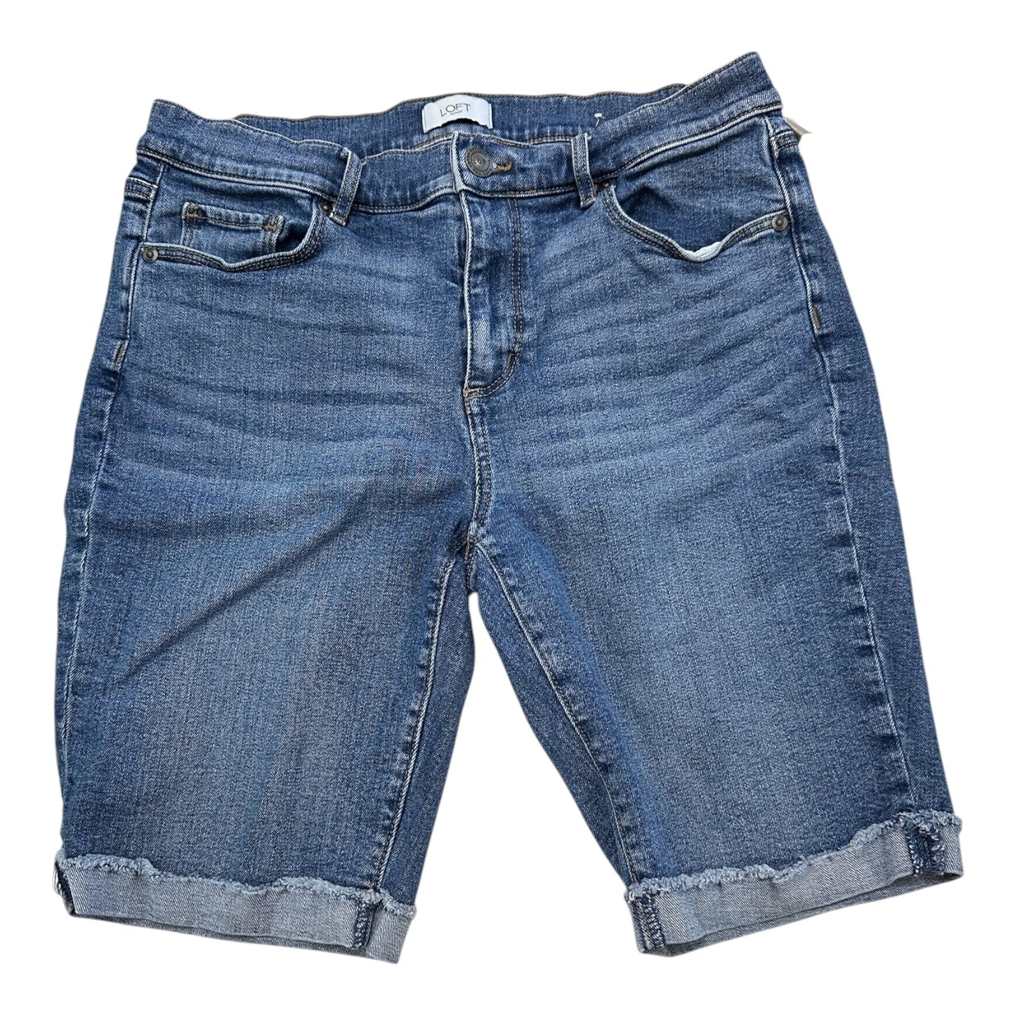 Shorts By Loft In Blue Denim, Size:8
