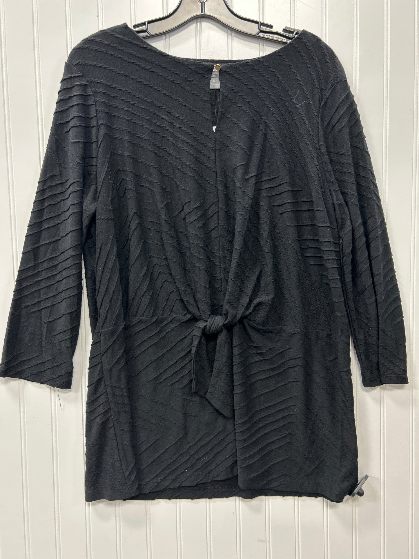 Top Ls By Liz Claiborne In Black, Size:L