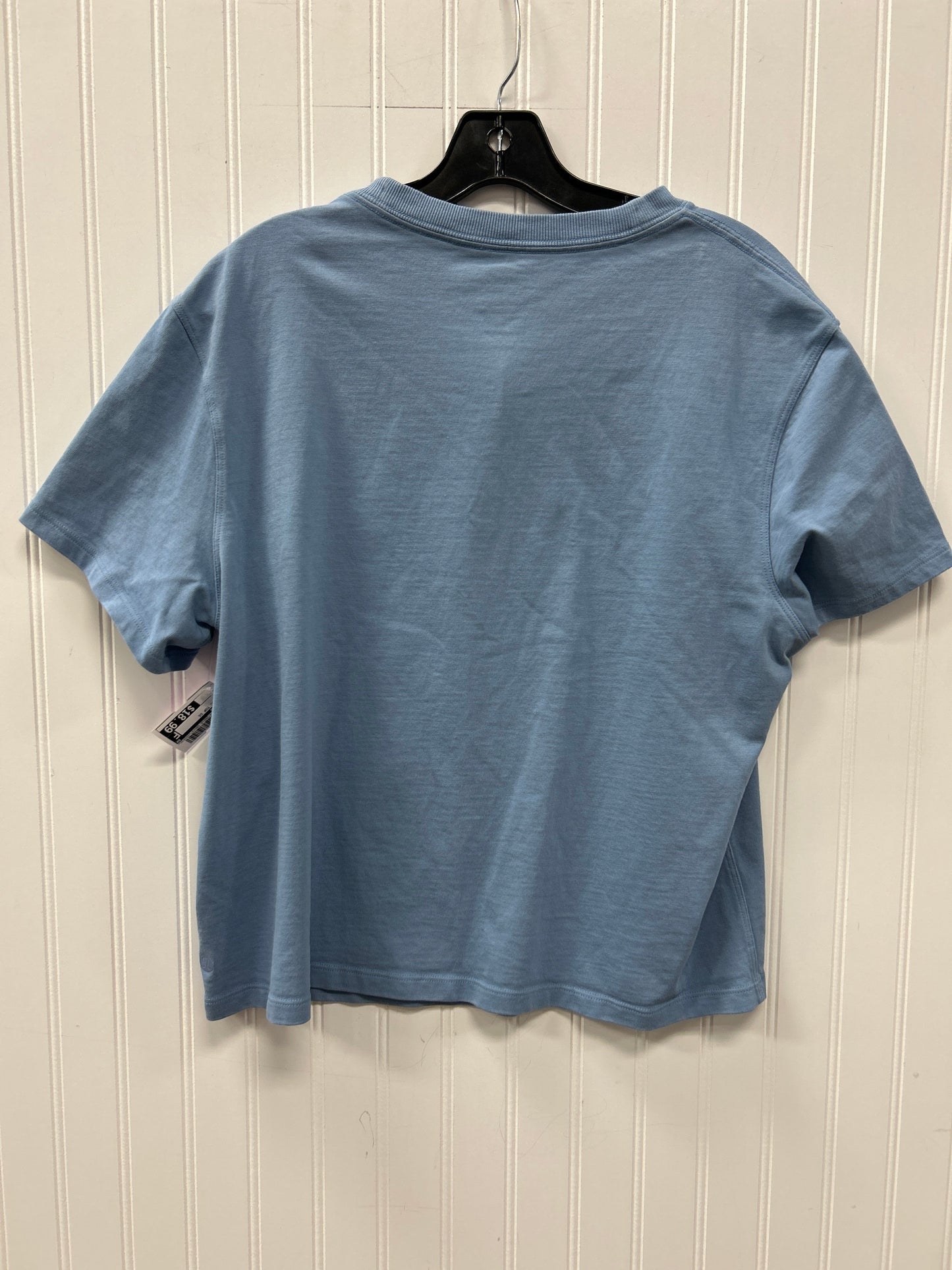 Athletic Top Ss By Lululemon In Blue, Size:10
