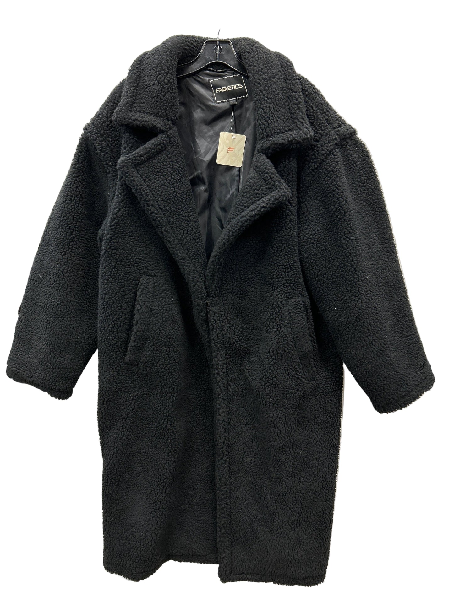 Coat Faux Fur & Sherpa By Fabletics In Black, Size:Xl
