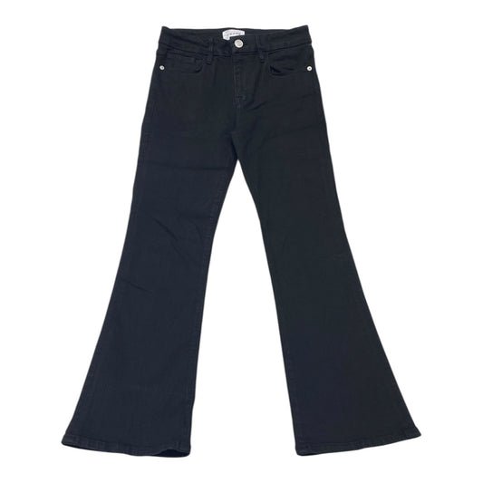 Jeans Flared By Frame In Black Denim, Size:2