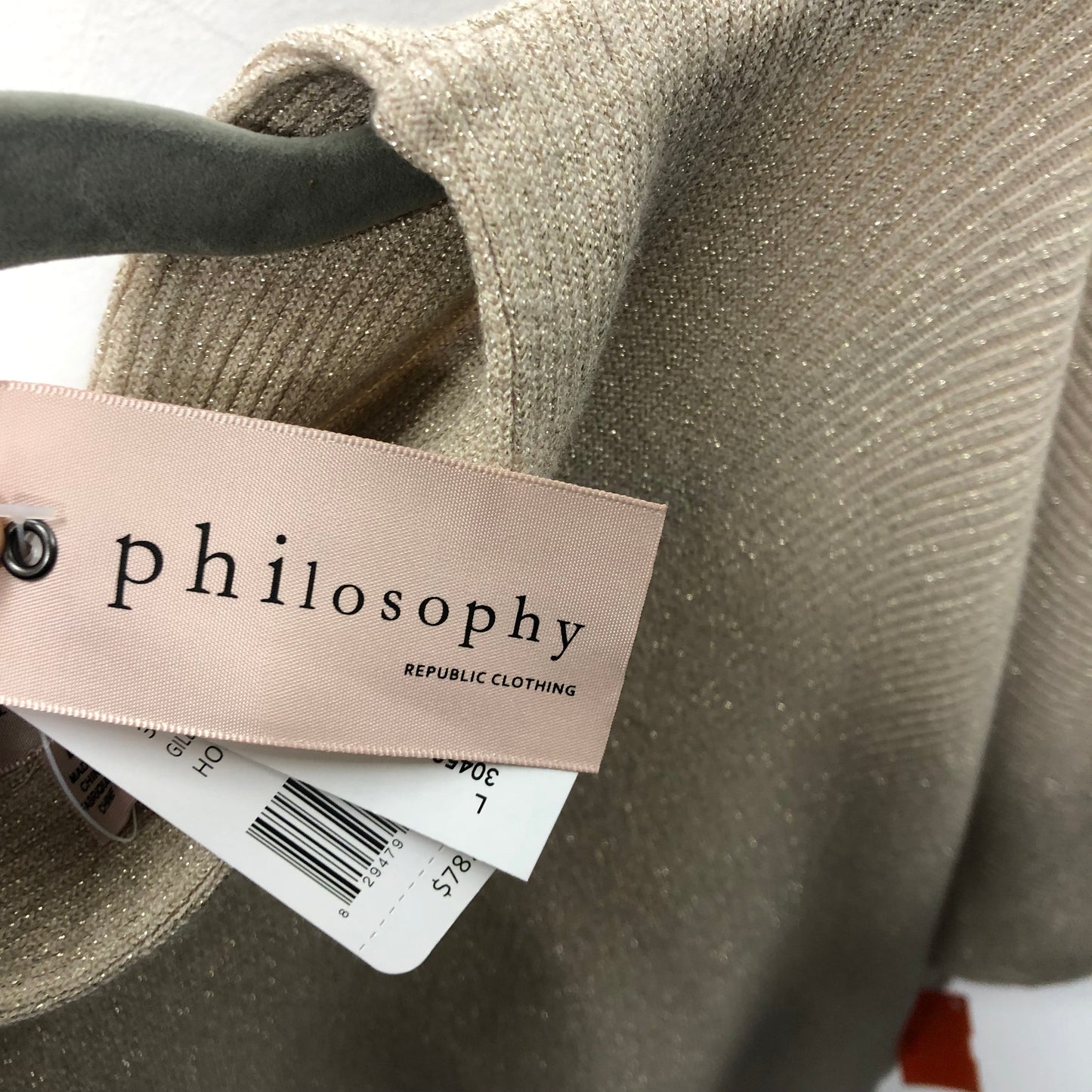 Sweater By Philosophy In Beige, Size:L