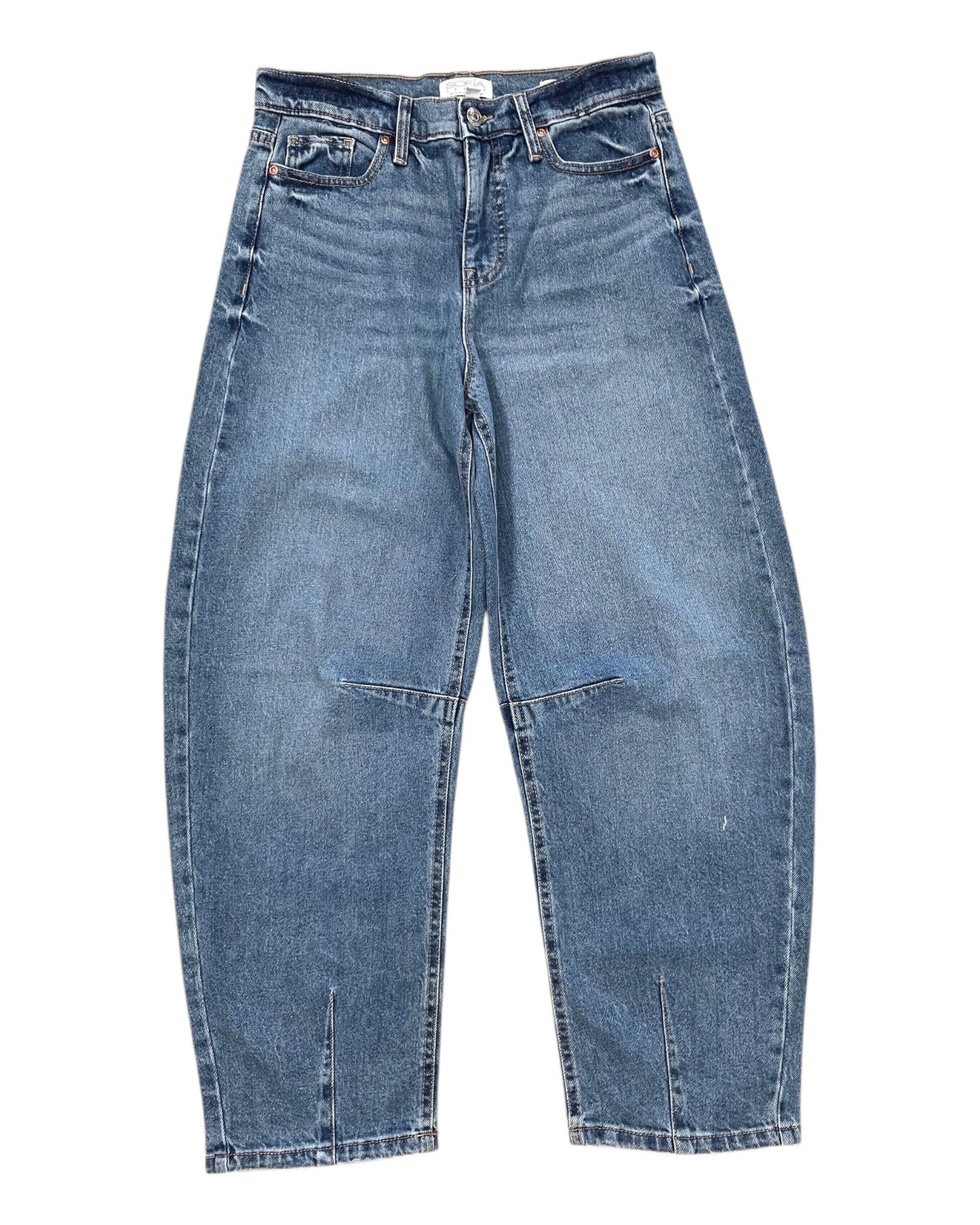 Jeans Wide Leg By Sofia By Sofia Vergara In Blue Denim, Size:2