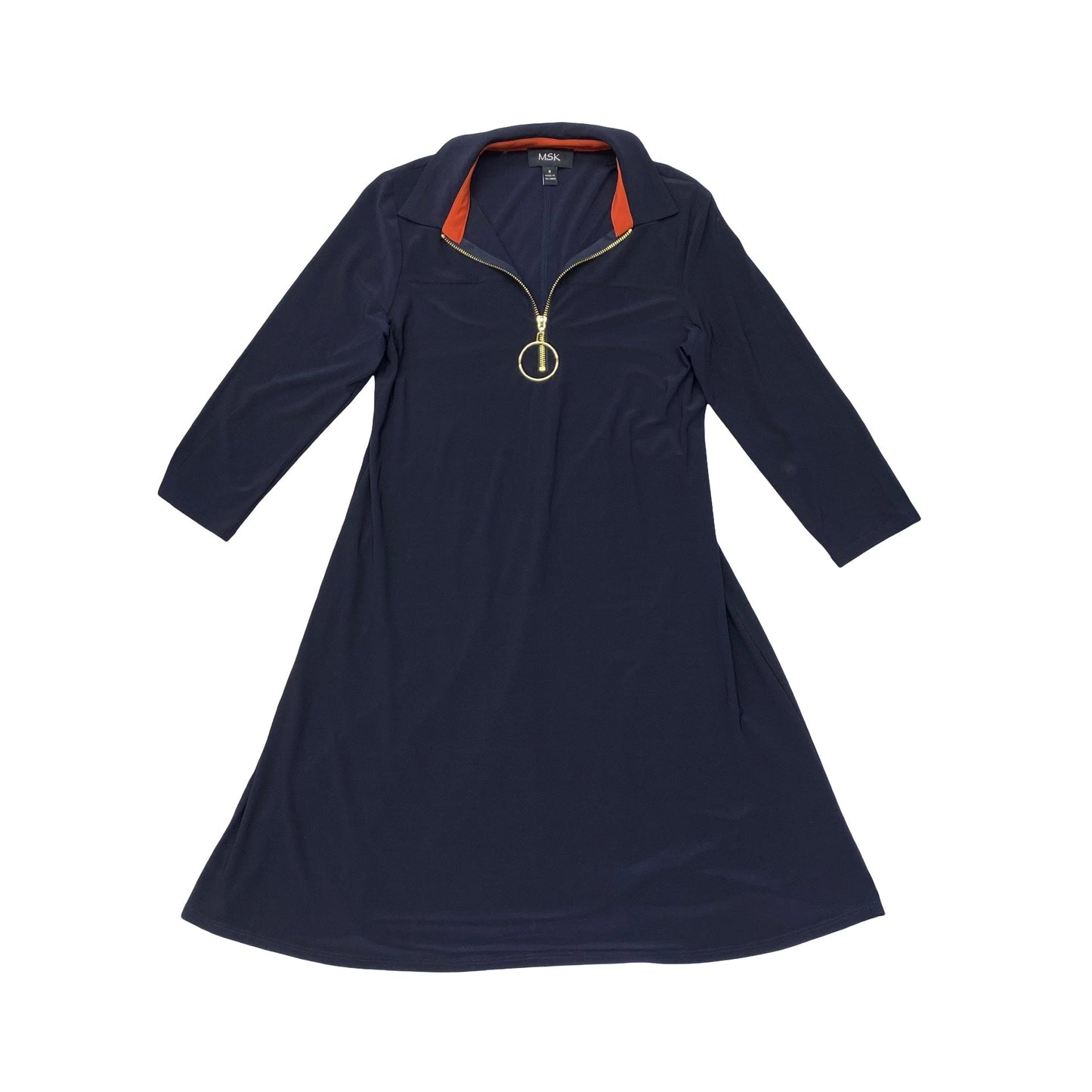 Dress Casual Short By Msk In Navy, Size:S