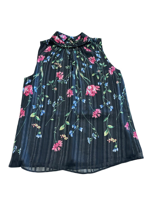 Blouse Sleeveless By White House Black Market In Floral Print, Size:Xs