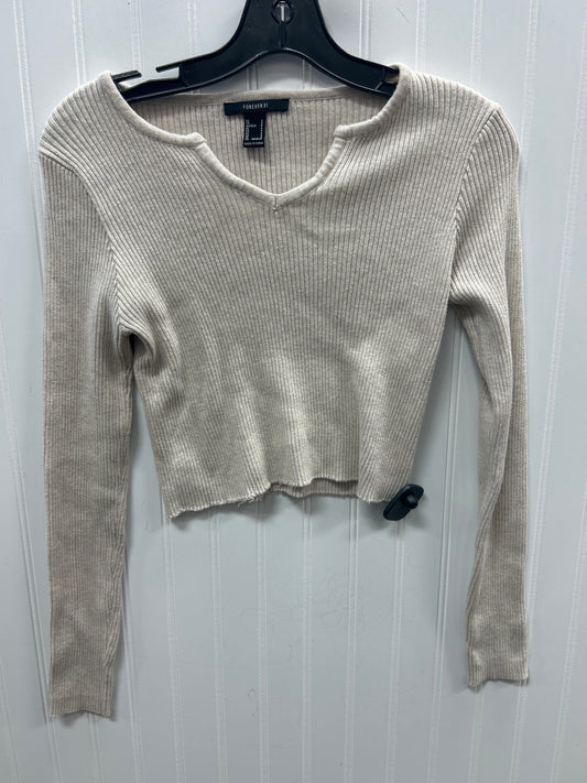 Top Ls By Forever 21 In Cream, Size:S