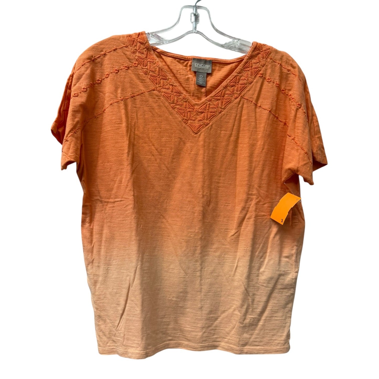 Top Ss By Chicos In Orange, Size:S
