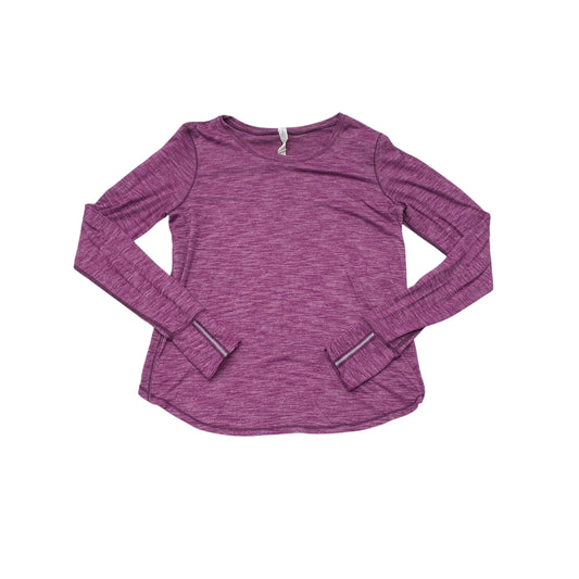 Athletic Top Ls Crewneck By Lululemon In Purple, Size:8