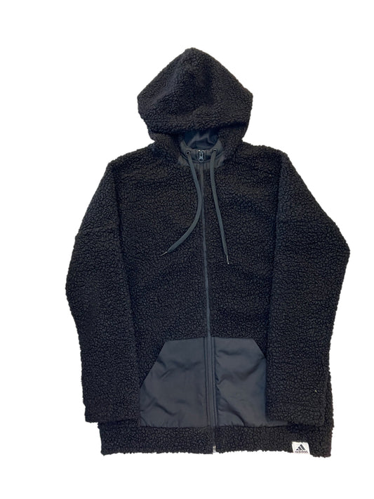 Jacket Faux Fur & Sherpa By Adidas In Black, Size:M