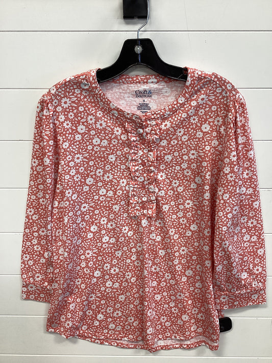 Top Ls By Croft And Barrow In Orange, Size:M