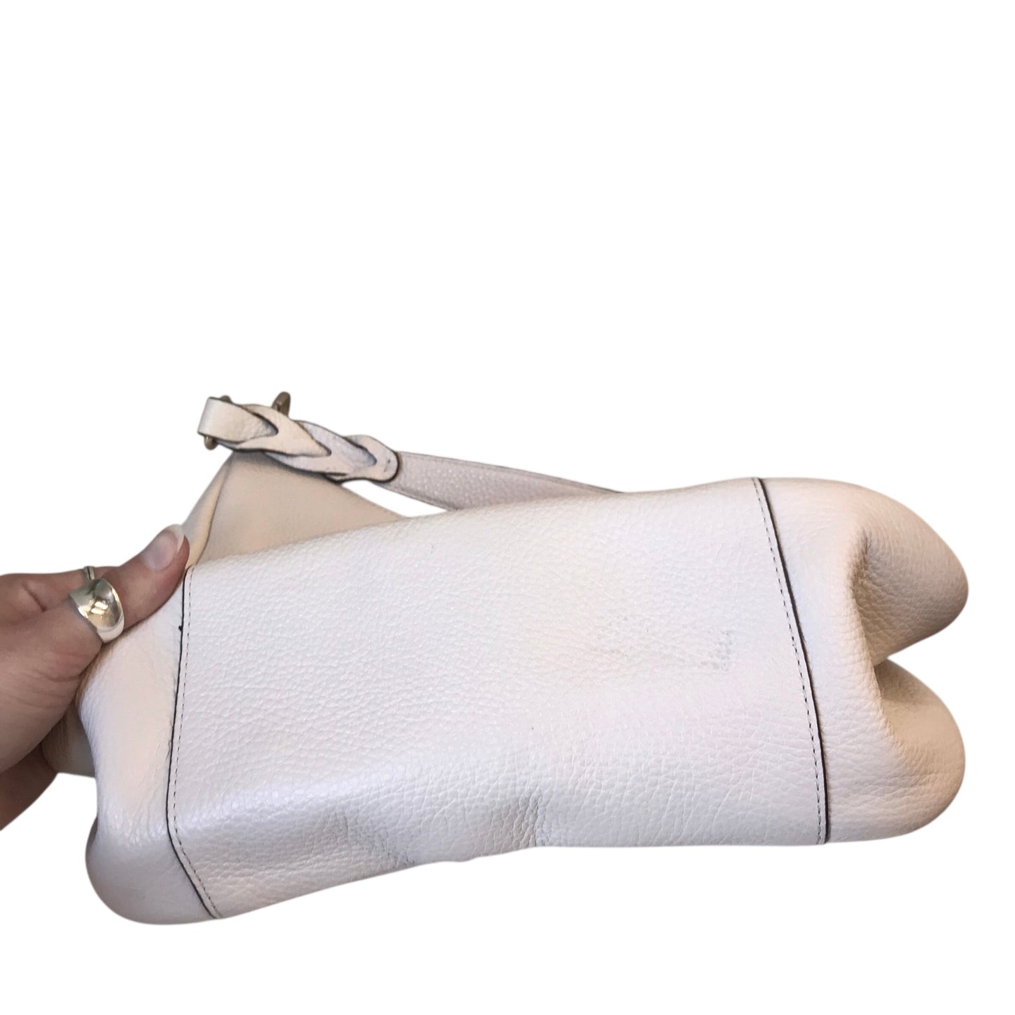 Handbag Designer By Coach In Cream, Size:Medium