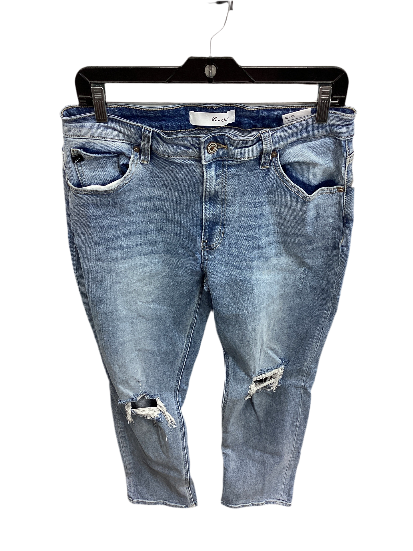 Jeans Straight By Kancan In Blue Denim, Size:8