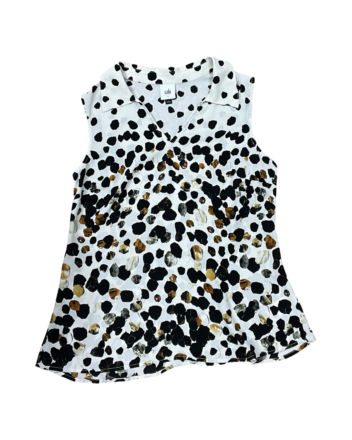 Top Sleeveless By Cabi In Cream, Size:S