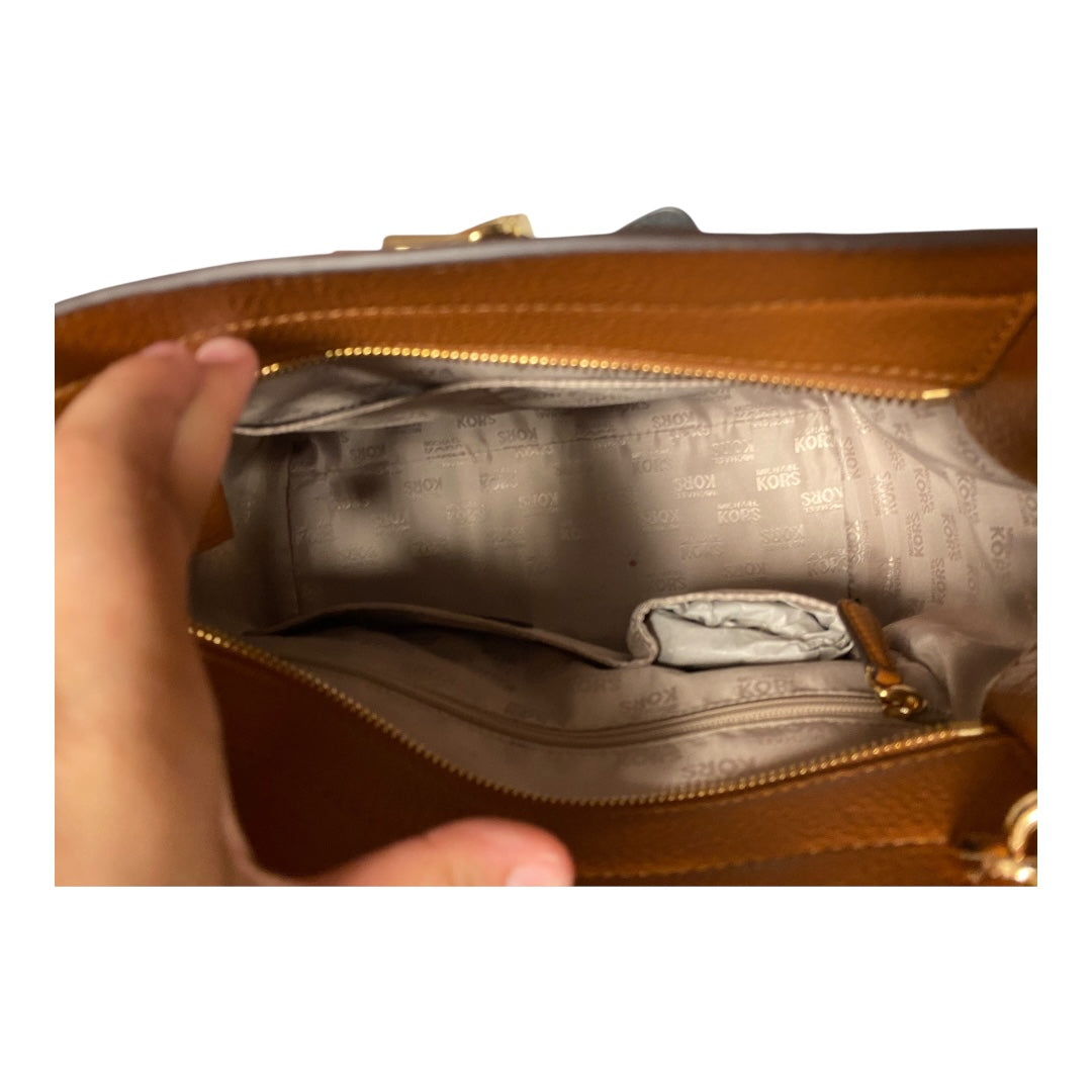 Handbag Designer By Michael Kors In Brown, Size:Medium