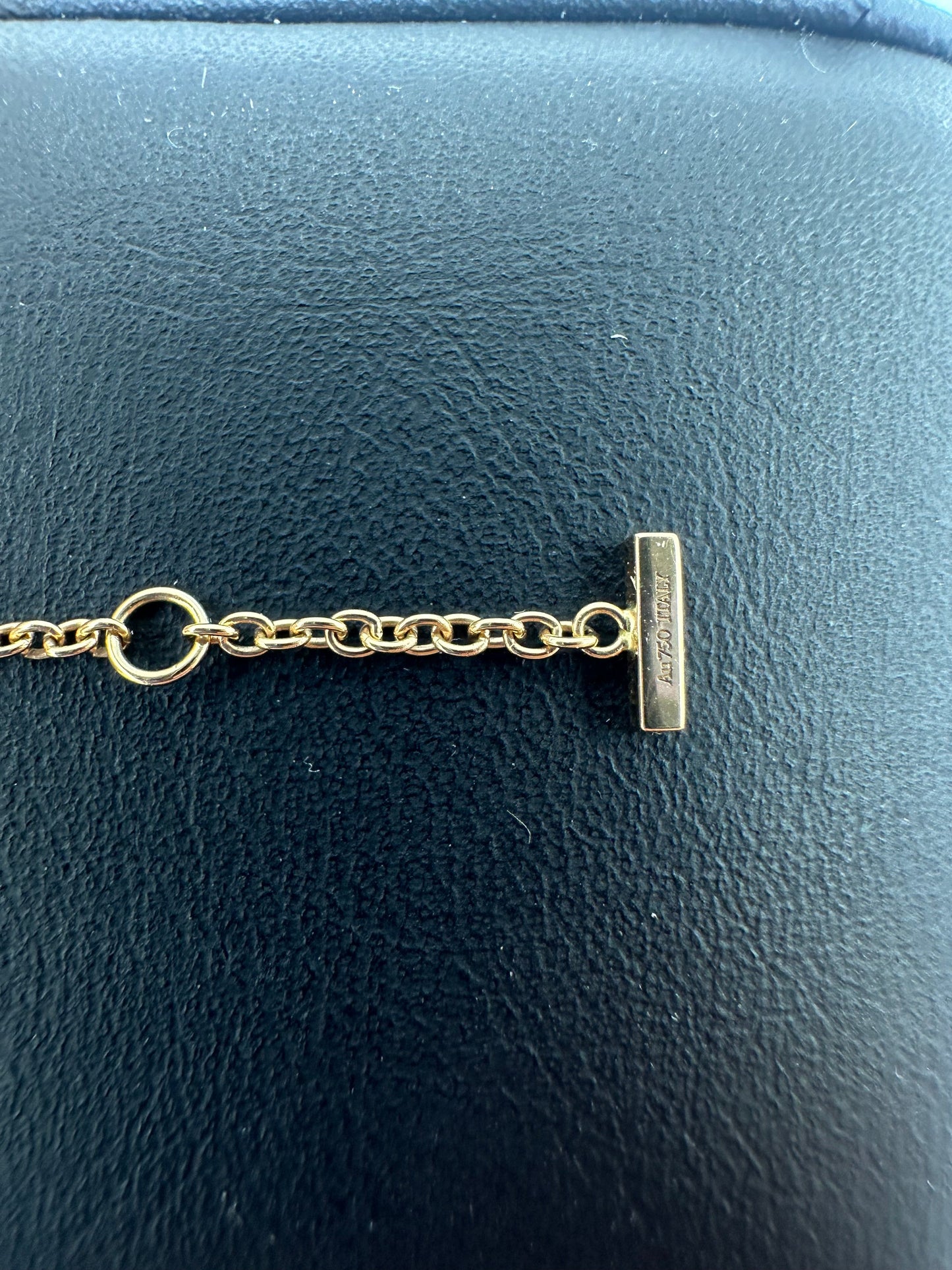 Tiffany & Company Luxury T Smile Diamond 18K Bracelet