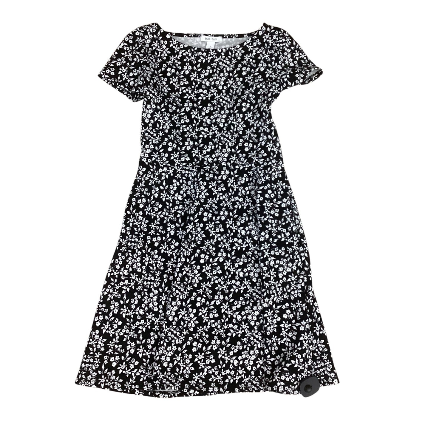 Dress Casual Short By White House Black Market In Black & White, Size:S