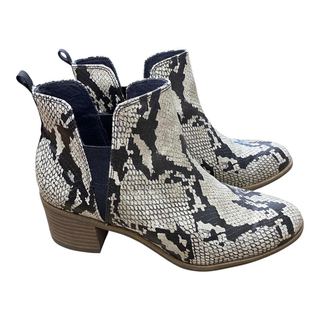 Boots Ankle Heels By Dr Scholls In Snakeskin Print, Size:7.5