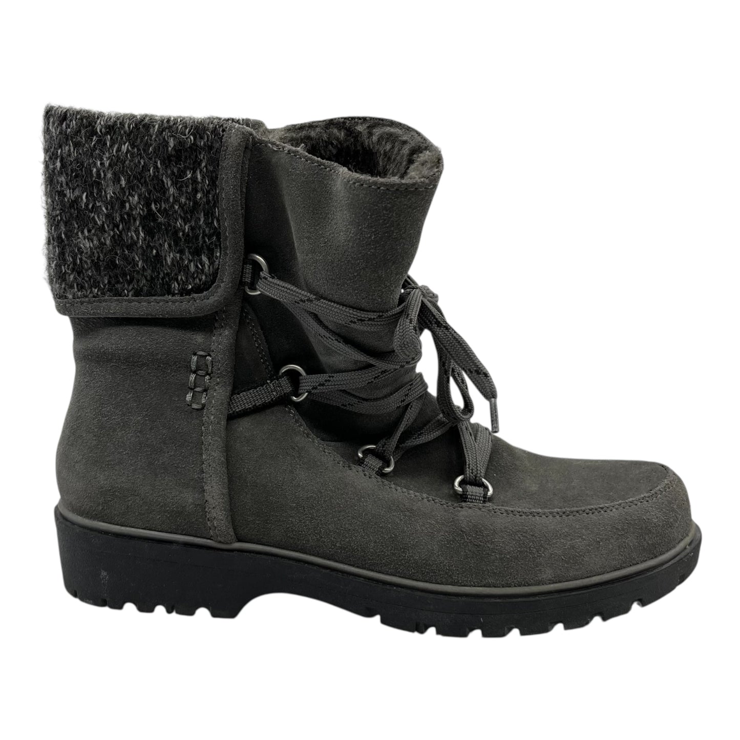 Boots Ankle Flats By Bare Traps In Grey, Size:8
