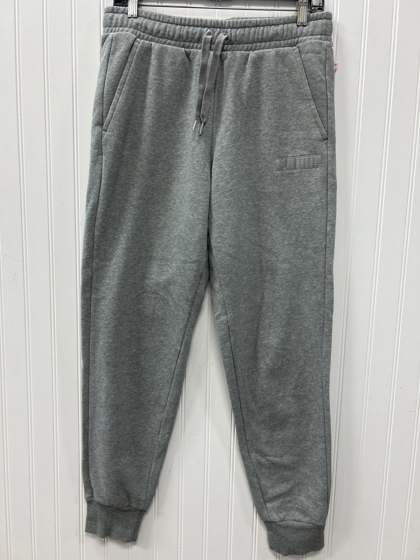 Athletic Pants By Puma In Grey, Size:M