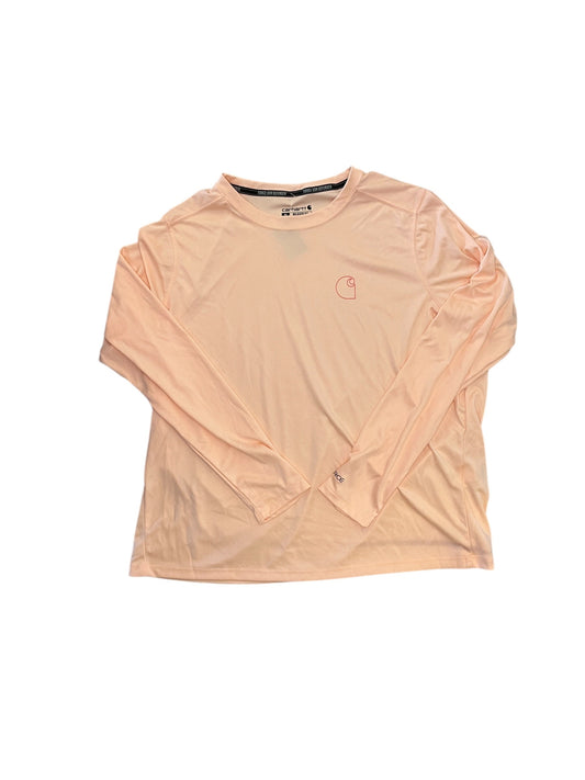 Athletic Top Ls Crewneck By Carhartt In Peach, Size:Xl