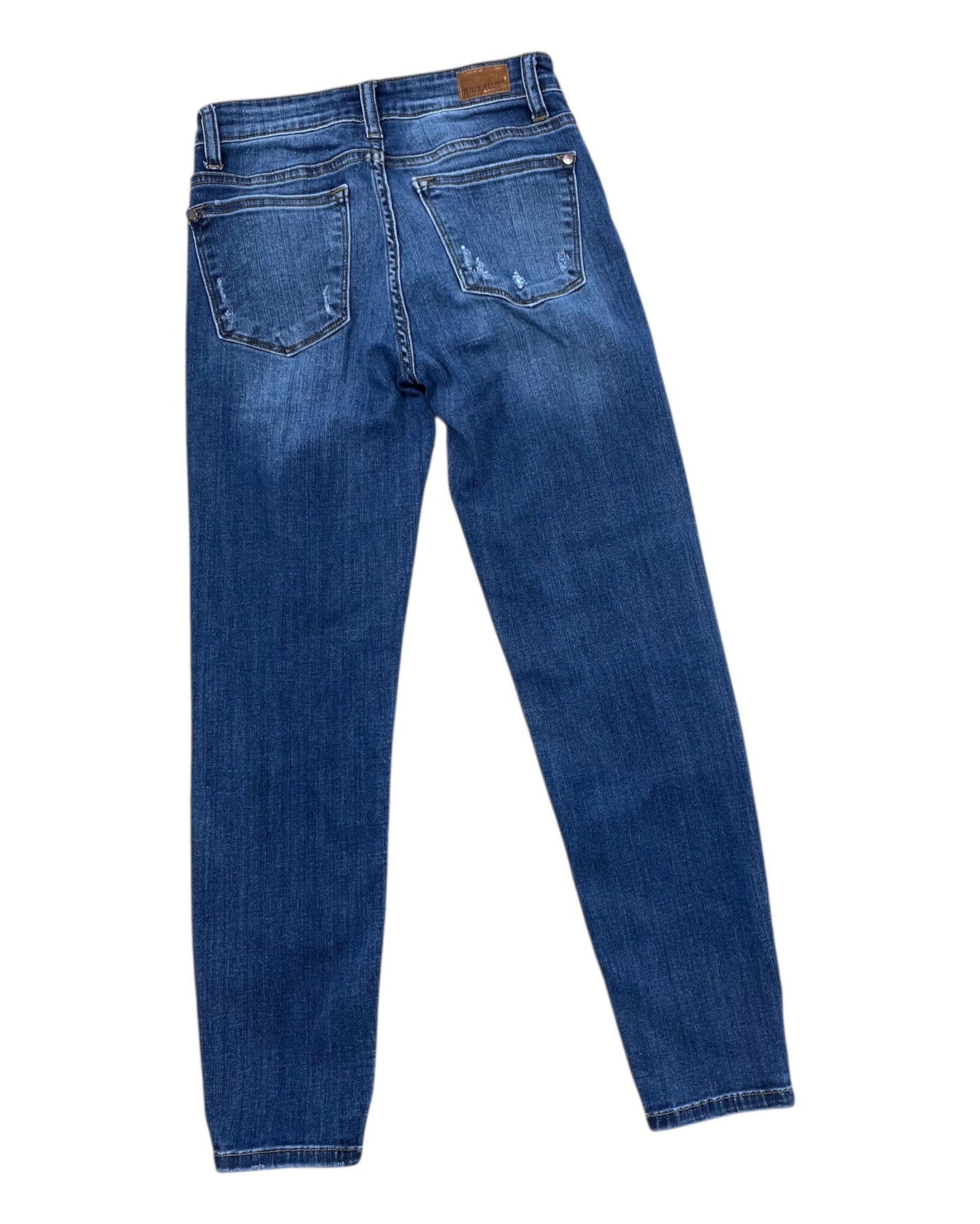 Jeans Straight By Judy Blue In Blue Denim, Size:2