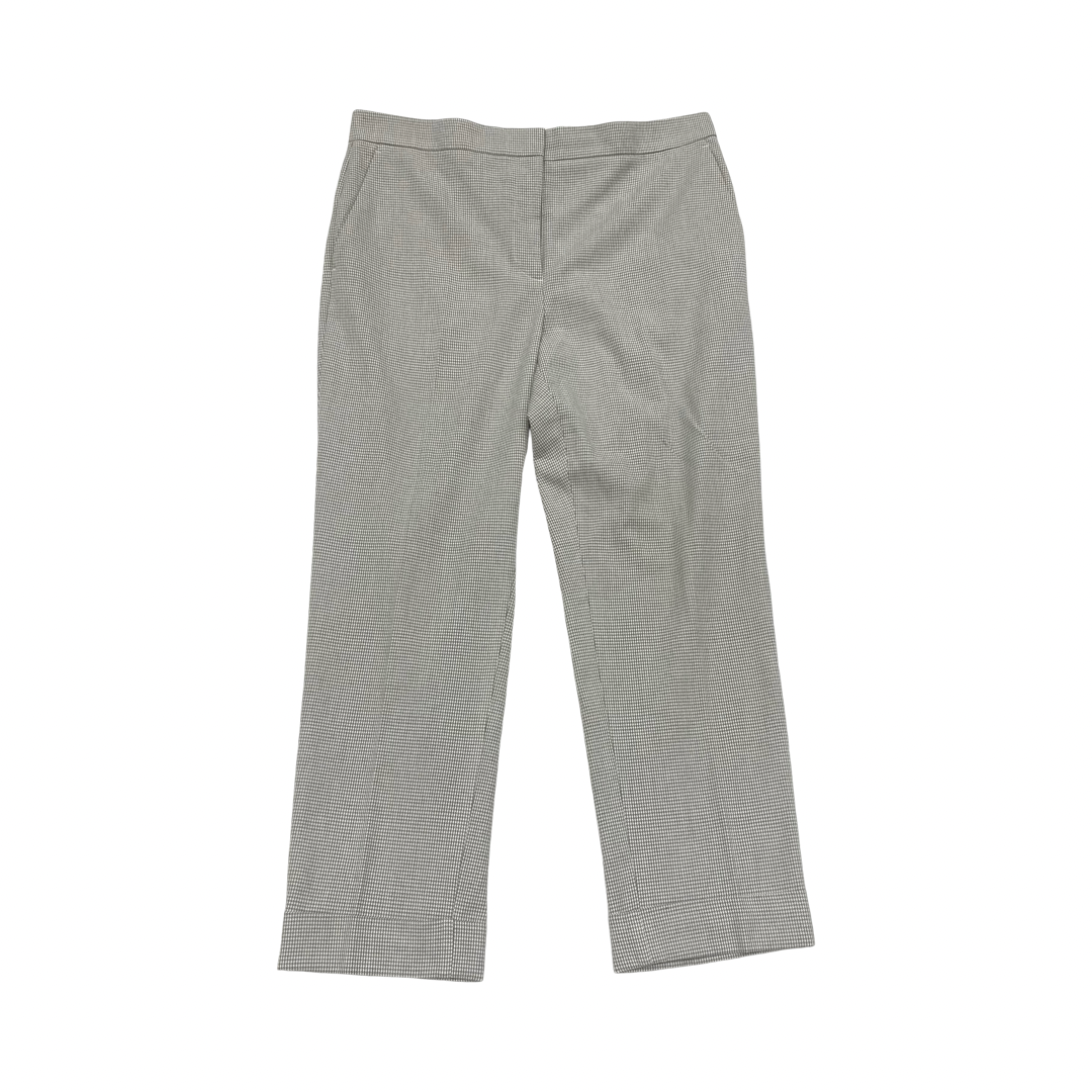 Pants Cropped By Ann Taylor In Grey & White, Size:12