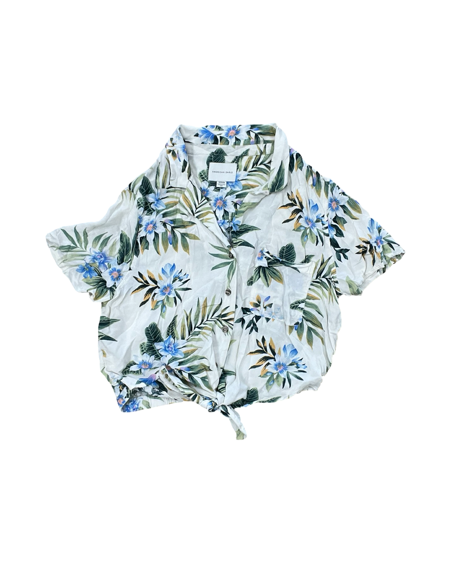 Top Ss By American Eagle In Floral Print, Size:M