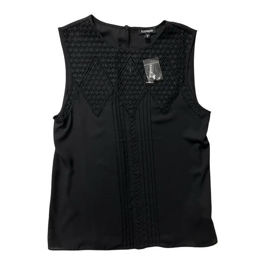 Top Sleeveless By Express In Black, Size:M