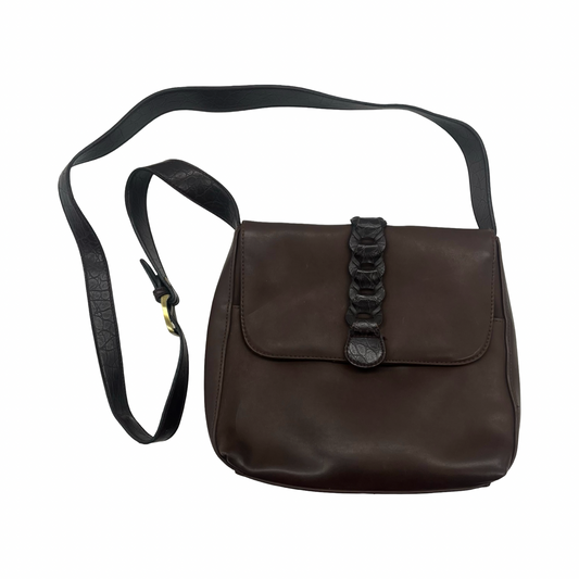Crossbody By Clothes Mentor In Brown, Size:Medium