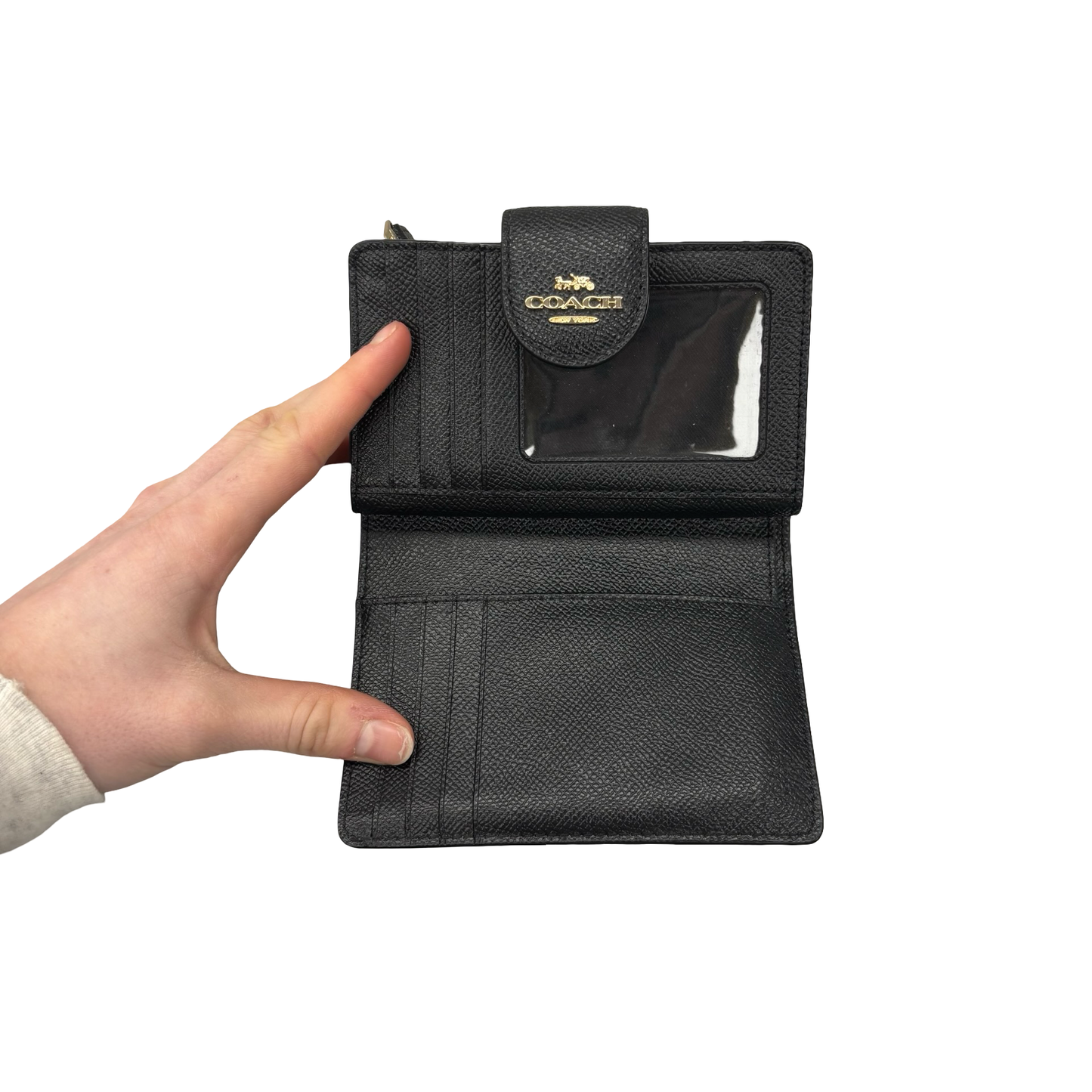 Wallet Designer By Coach In Black, Size:Medium