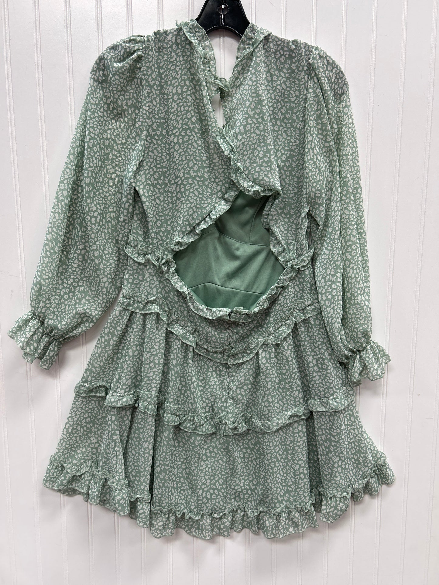 Dress Casual Midi By Cmc In Green, Size:M