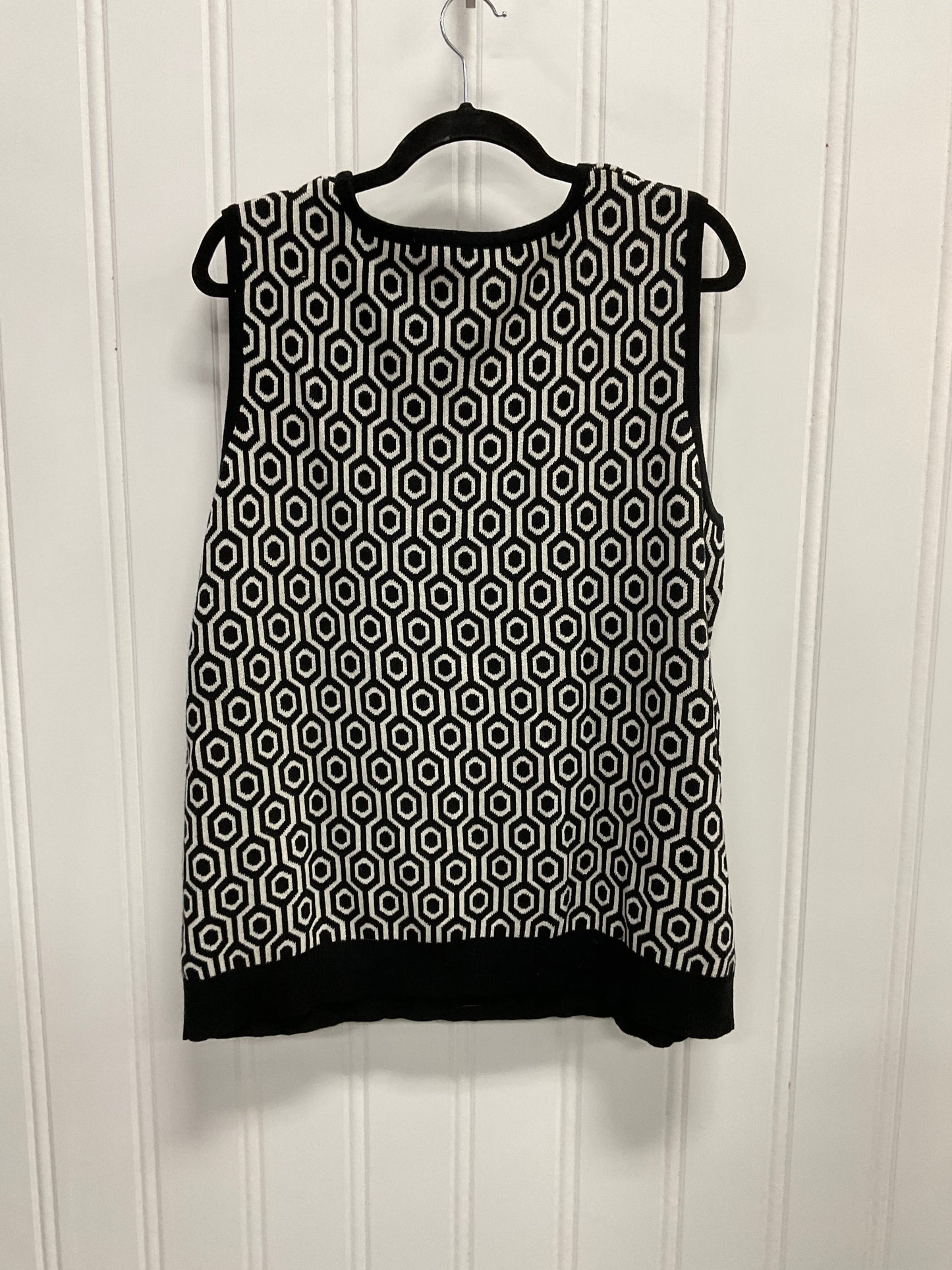 Vest Sweater By C Wonder In Black & Grey, Size:Xl