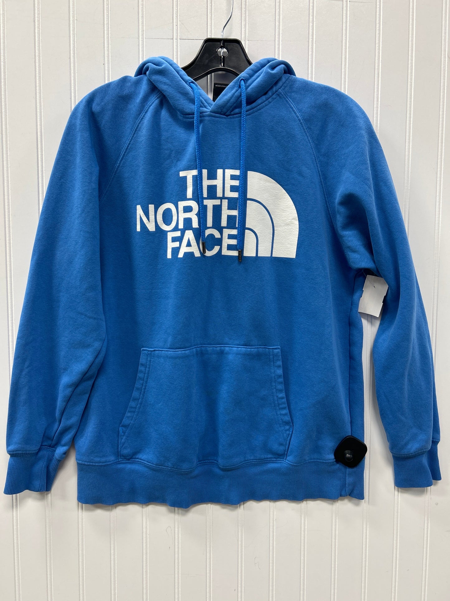 Athletic Sweatshirt Hoodie By The North Face In Blue, Size:M