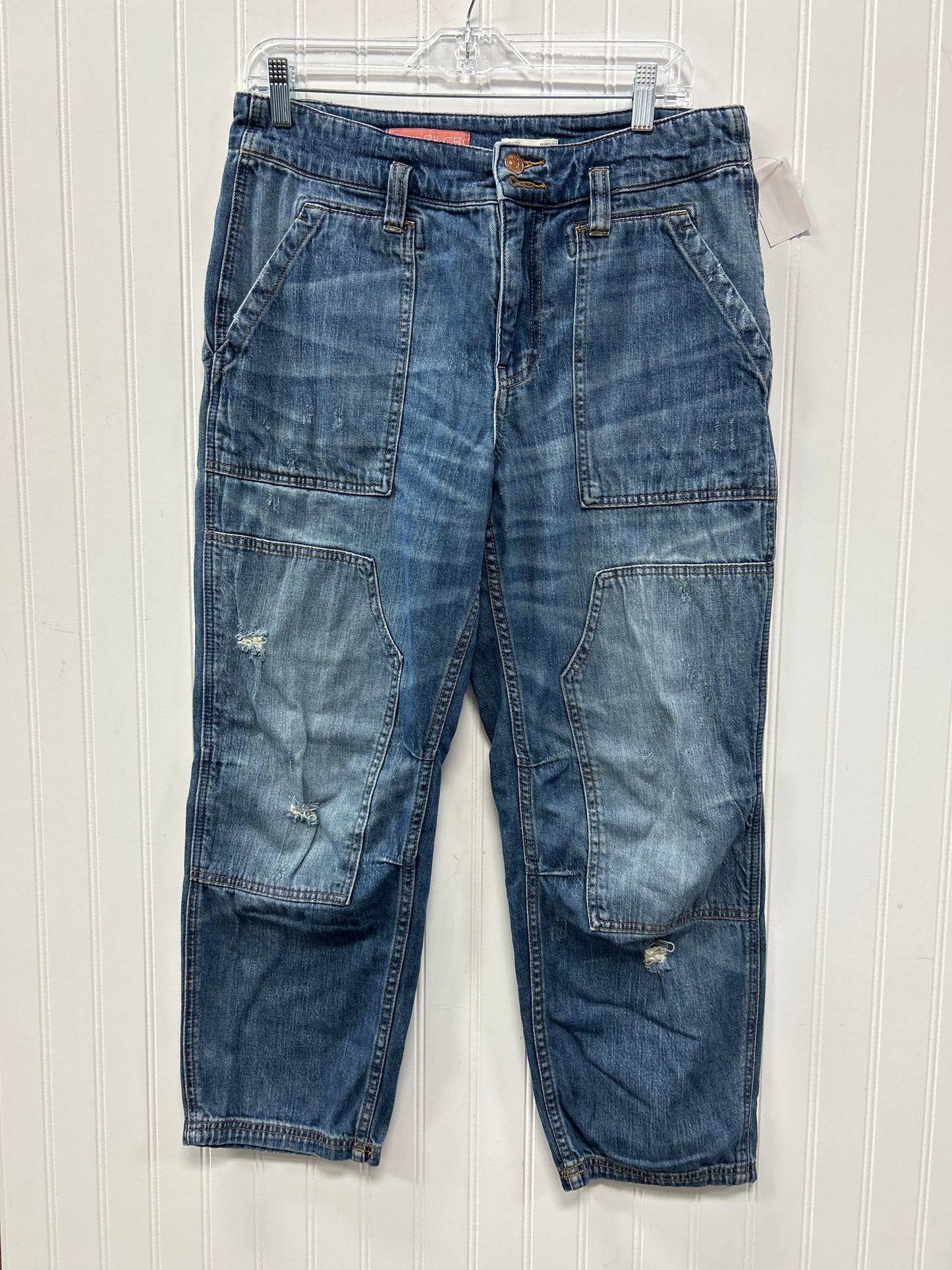 Jeans Straight By Pilcro In Blue Denim, Size:8P