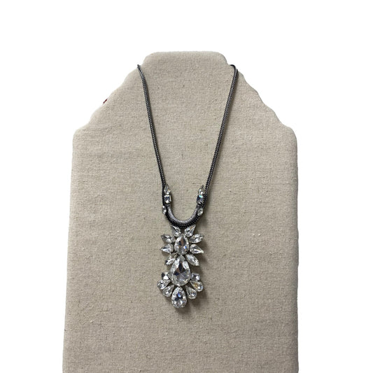 Necklace Statement By Chicos In Grey