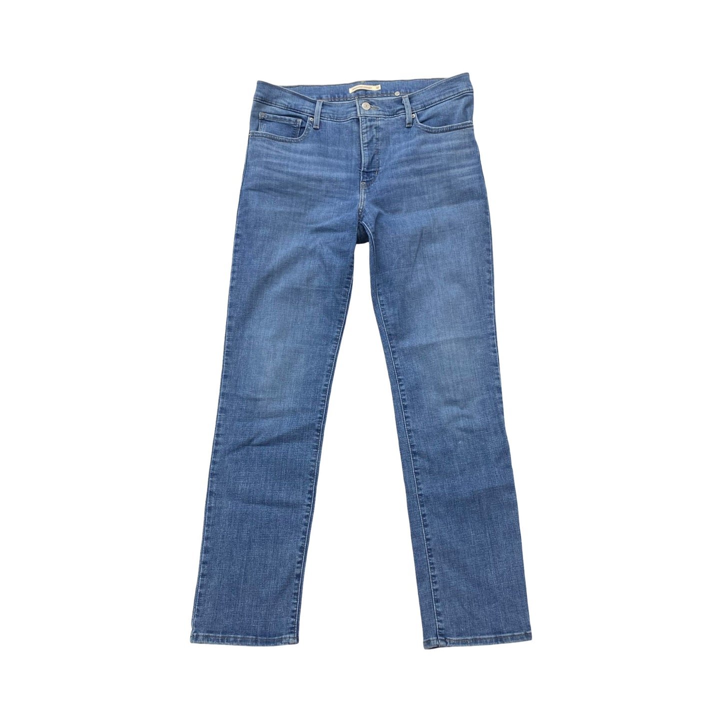 Jeans Straight By Levis In Blue, Size:14